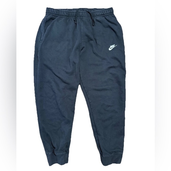 Nike Pants Men’s XL Black Fleece Joggers Sweatpants Drawstring Logo Athletic - Picture 1 of 6